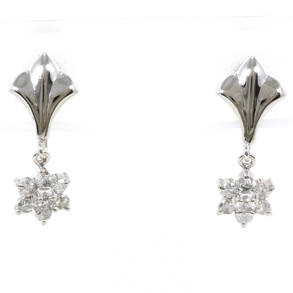VINTAGE Silver Diamond Earrings